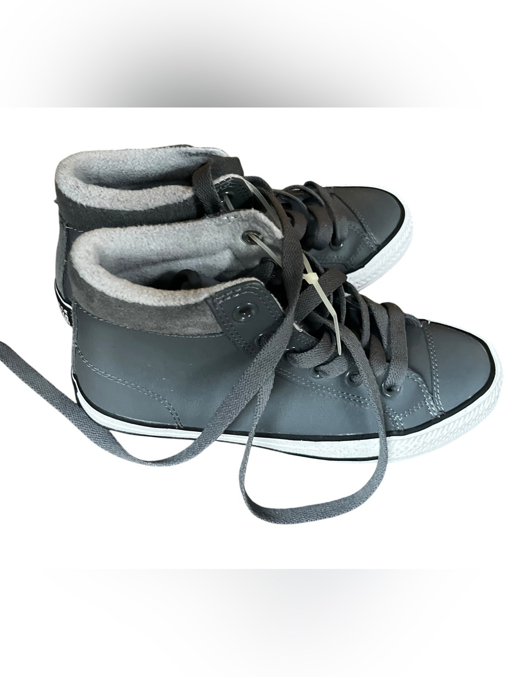 US 3 Kids Converse Chuck Taylor All Star PC High Top Sneakers in Grey